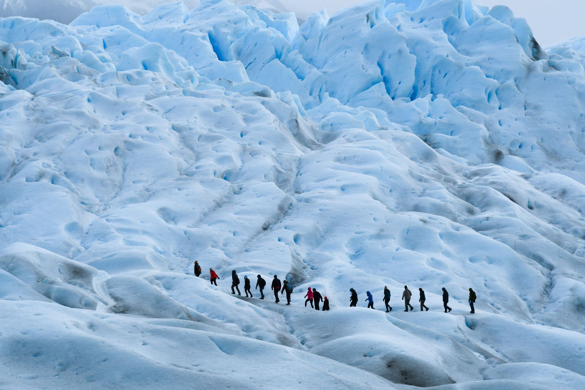 Trekking sobre hielo en Patagonia